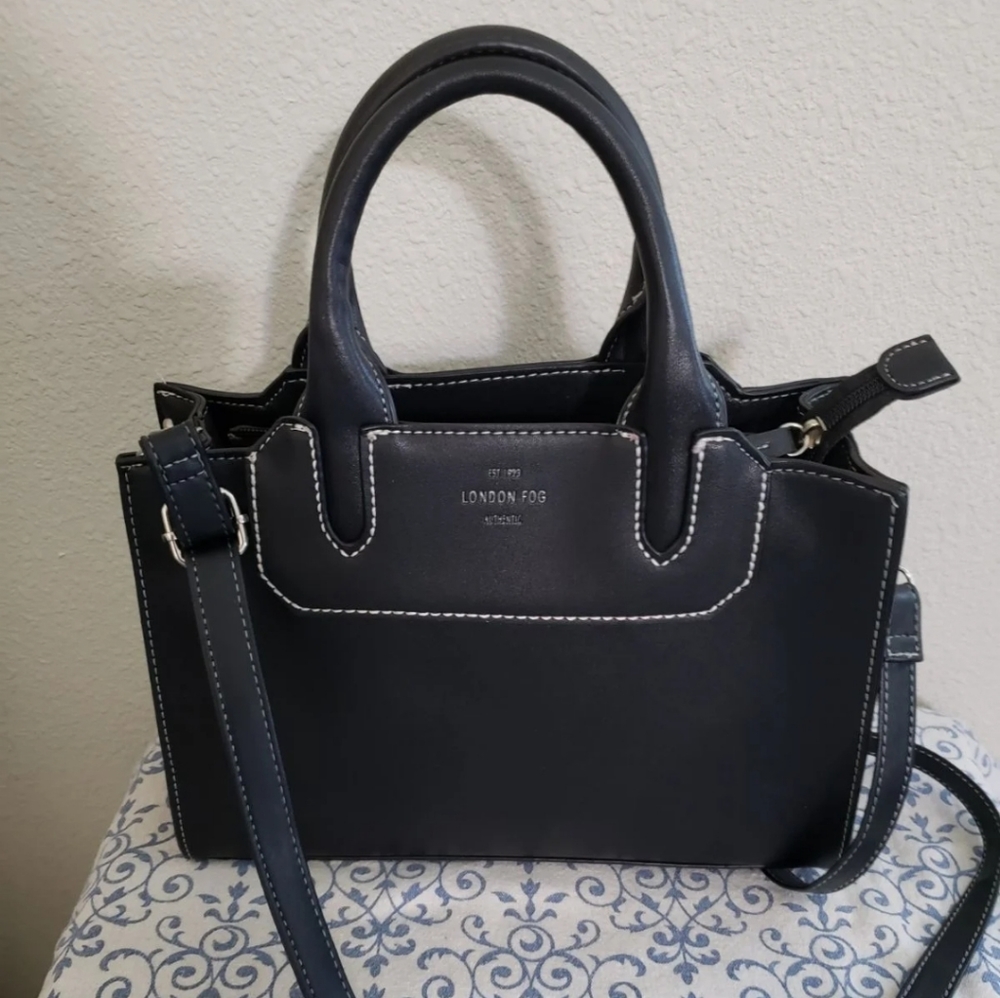 NWOT! London Fog Black Satchel never used, just stored. #2 Of 2